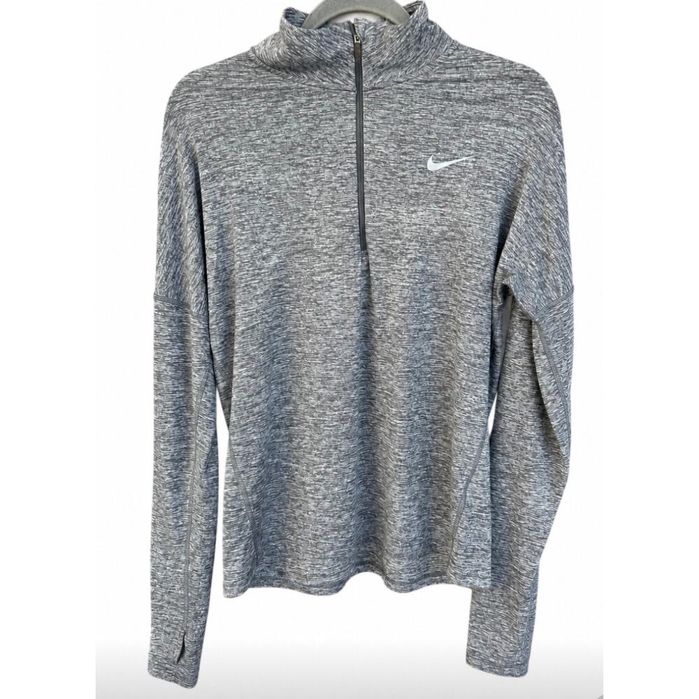 Nike Running Dri Fit Gray Quarter Zip Pullover Women’s Medium